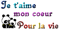 je t'aime mon coeur pour la vie